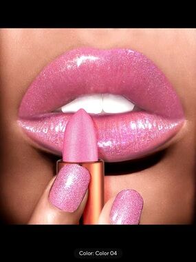 Shimmery Pink Lipstick - Color 04
